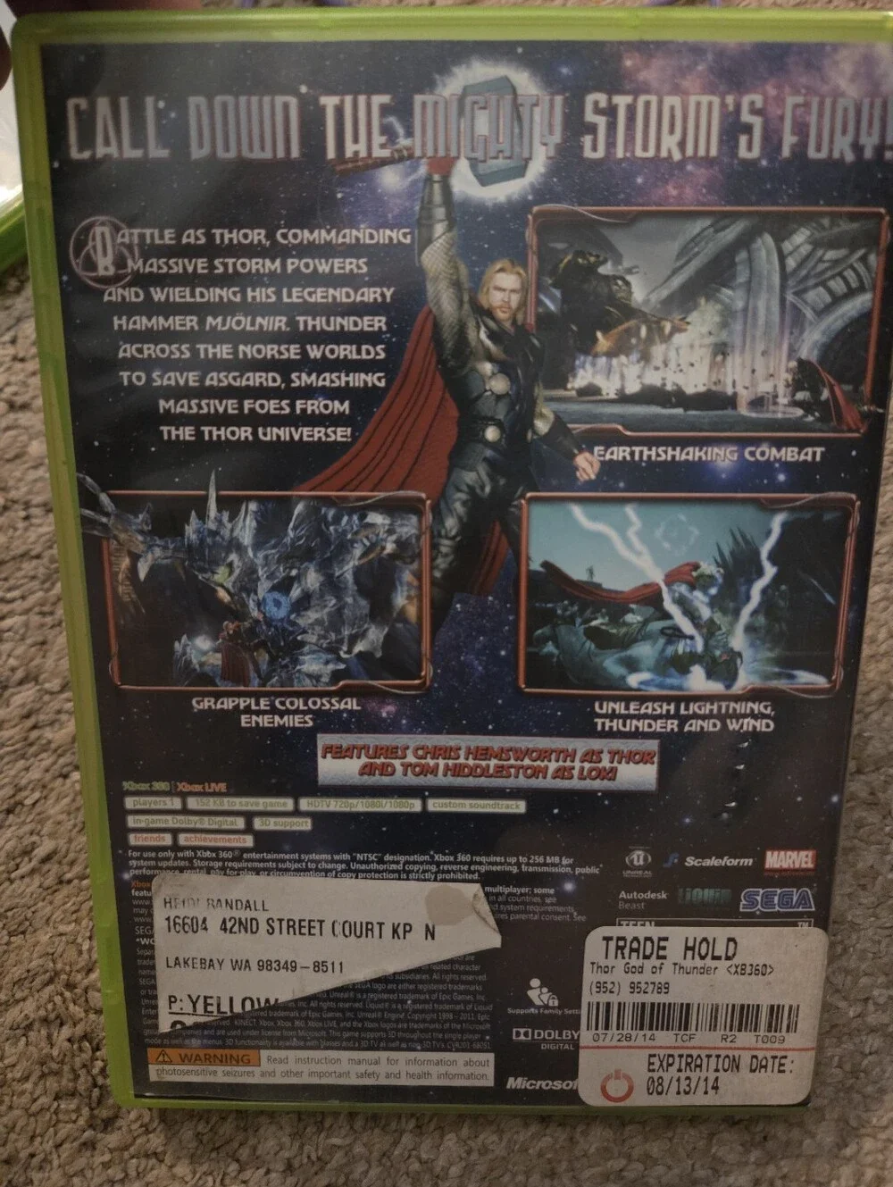 Xbox 360 Game THOR